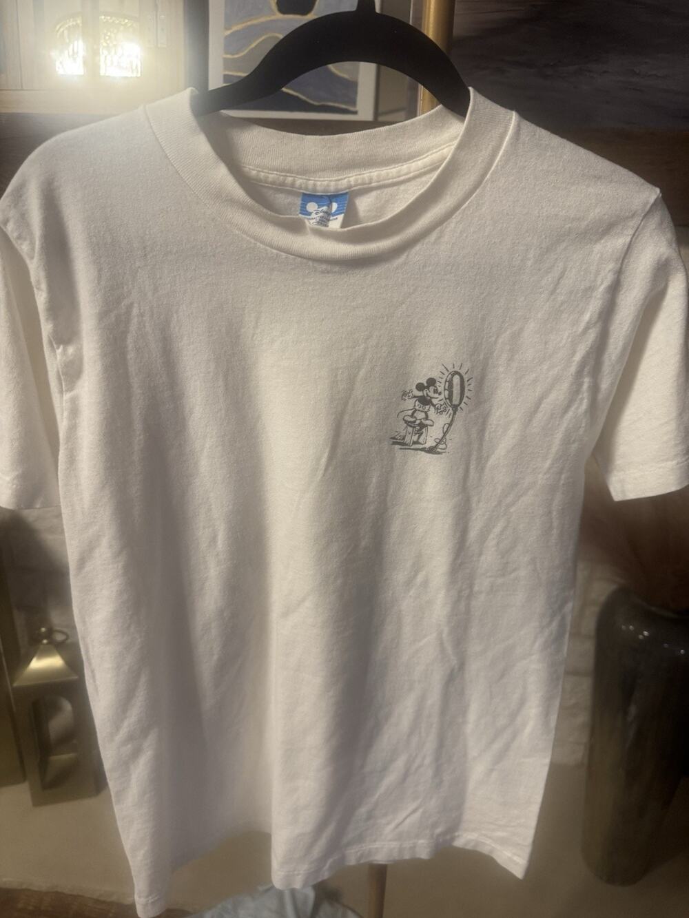 Disney Character Fashions Mickey Mouse White Unisex T-Shirt Medium